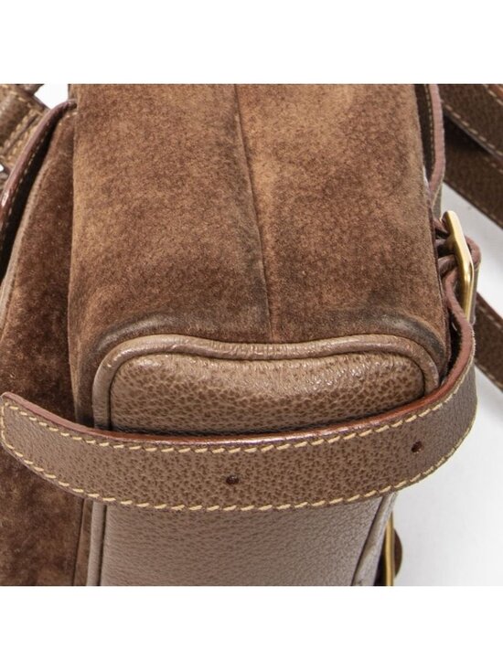Gucci Mini Bamboo Backpack Brown Suede Leather main image 10